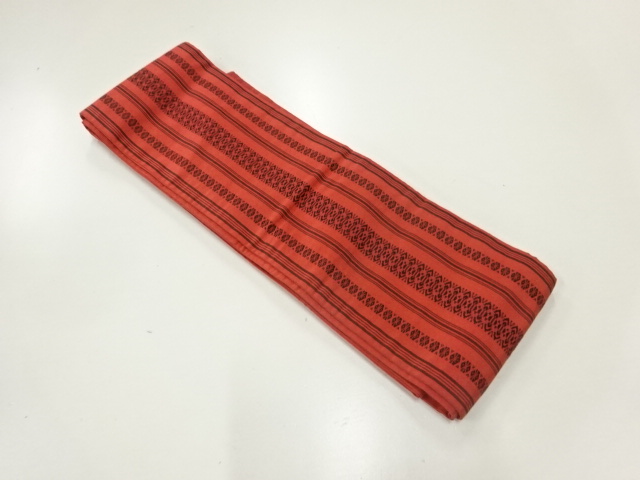 JAPANESE KIMONO / ANTIQUE HANHABA OBI / SILK / CHIKUZEN HAKATA